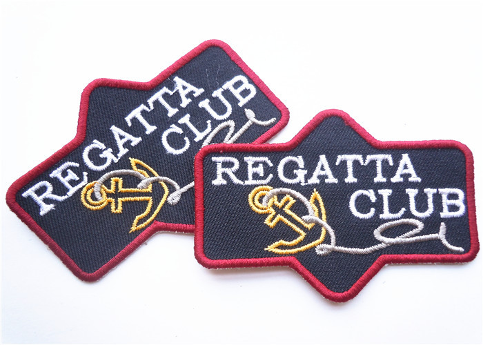 Rubber Embroidered Clothing Patch Uniform Sew On For Badges