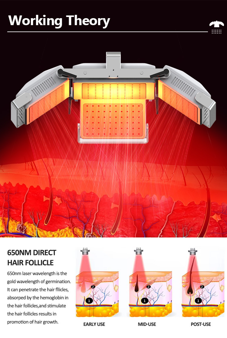 650nm 6 In 1 Laser Hair Growth Device For Scalp Care / Hair Regeneration
