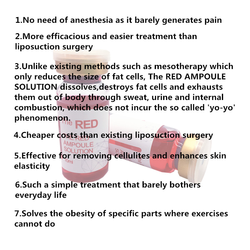 Red Lipolysis Solution Body Ppc Lipolysis Injection Slimming Lipo Lab