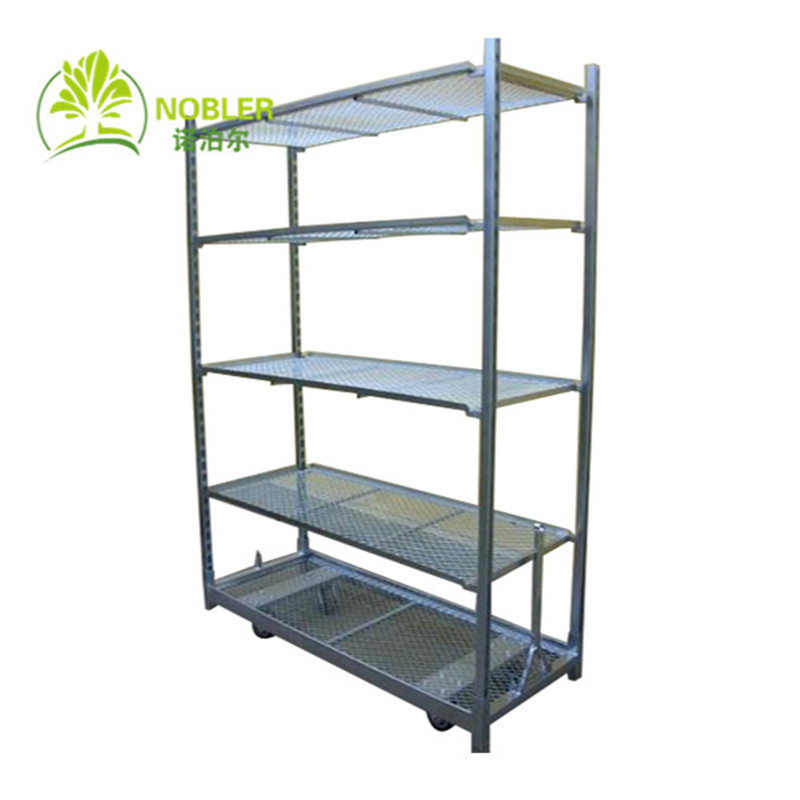 Danish Container 1350mm Standard Flower Trolley Folded And Installed For Quick Turnover