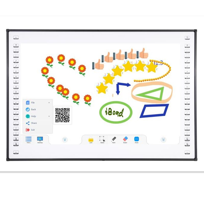 96 Inch IR Interactive White Board Projection Boards For Classroom Office