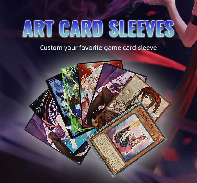 Hologrpahic Printed Card Sleeves For MTG, POKEMON, WS Etc Art Print Trading Card Sleeve