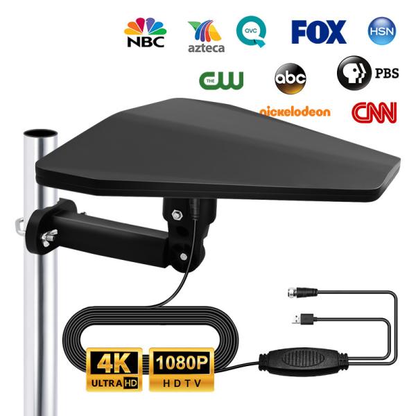 New Selling Outdoor TV Antenna 8K 4K 1080P Supports 160 Miles Range Digital TV