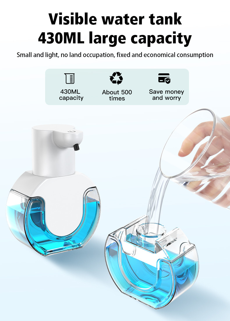 430ml Automatic Soap Dispenser With 4 Speed Adjustment