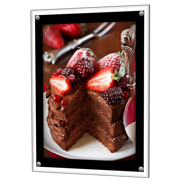 Custom Indoor Mall LED Light Box Display Stand Oxidated Alloy Aluminum Color
