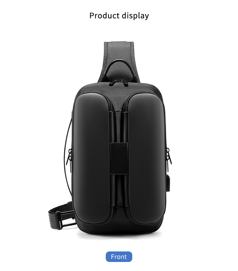 Hot selling custom logo waterproof men fashion shoulder chest crossbody sling bag for men messenger bags