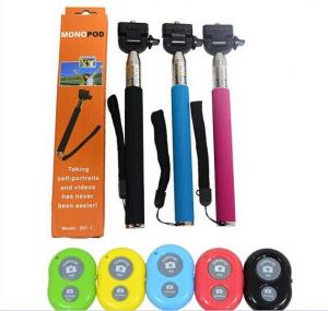 China Z07-1 Wireless Bluetooth selfie stick clip Monopod Shutter Release cable take pole on sale