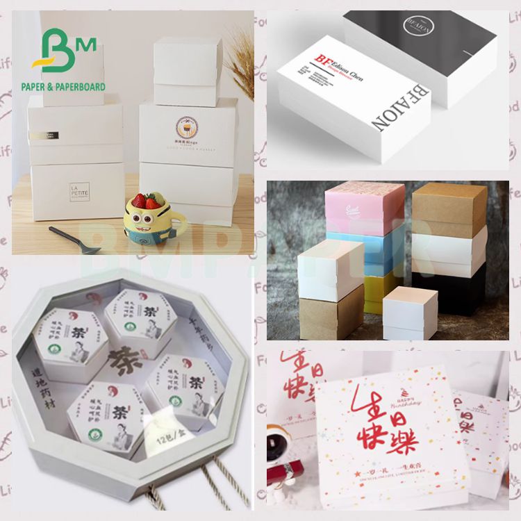 190 - 400 GSM Good Stiffness FBB Ivory Board Cosmetics Boxes Card