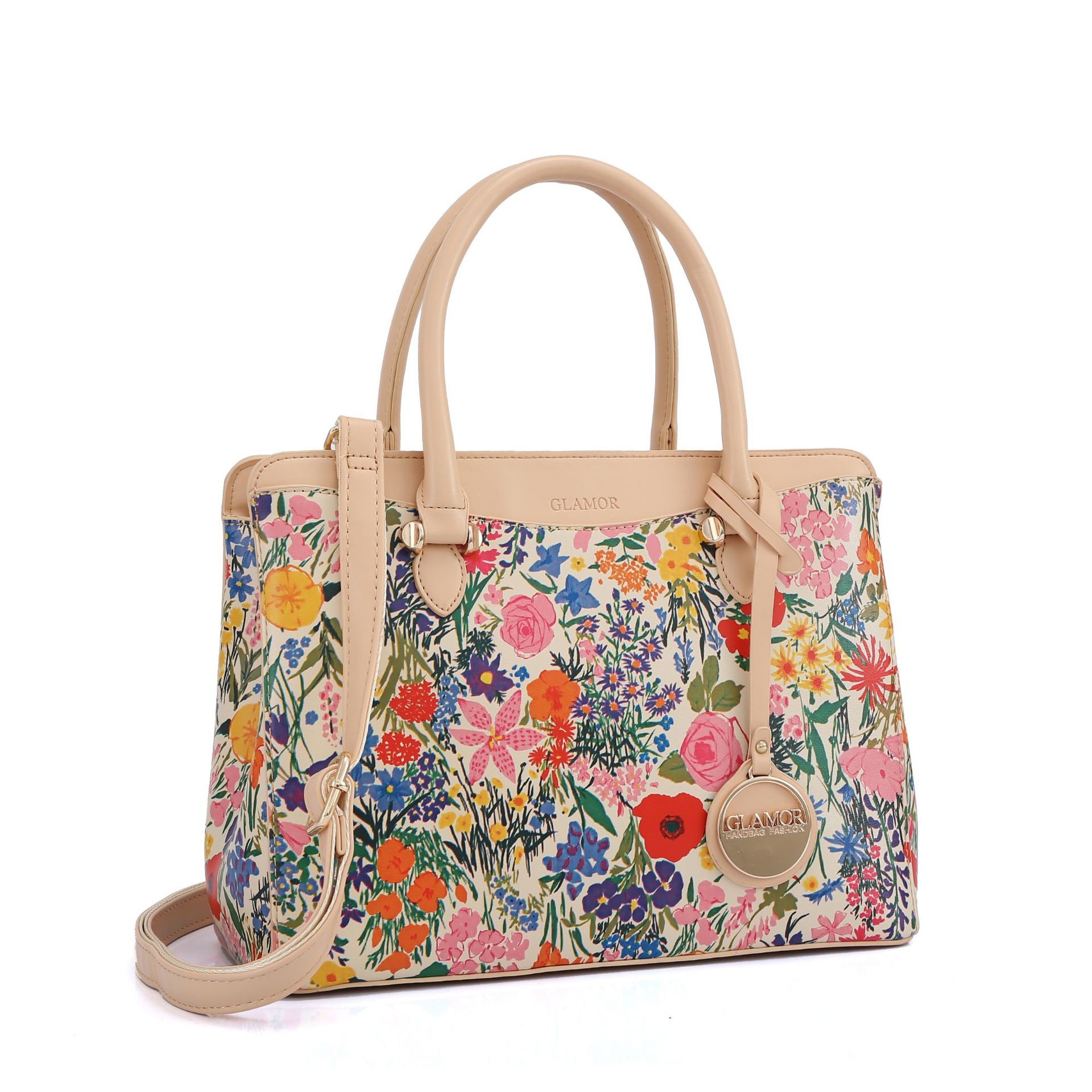 2021 new flower printing shoulder handbag manufacturers wholesale sling bag
