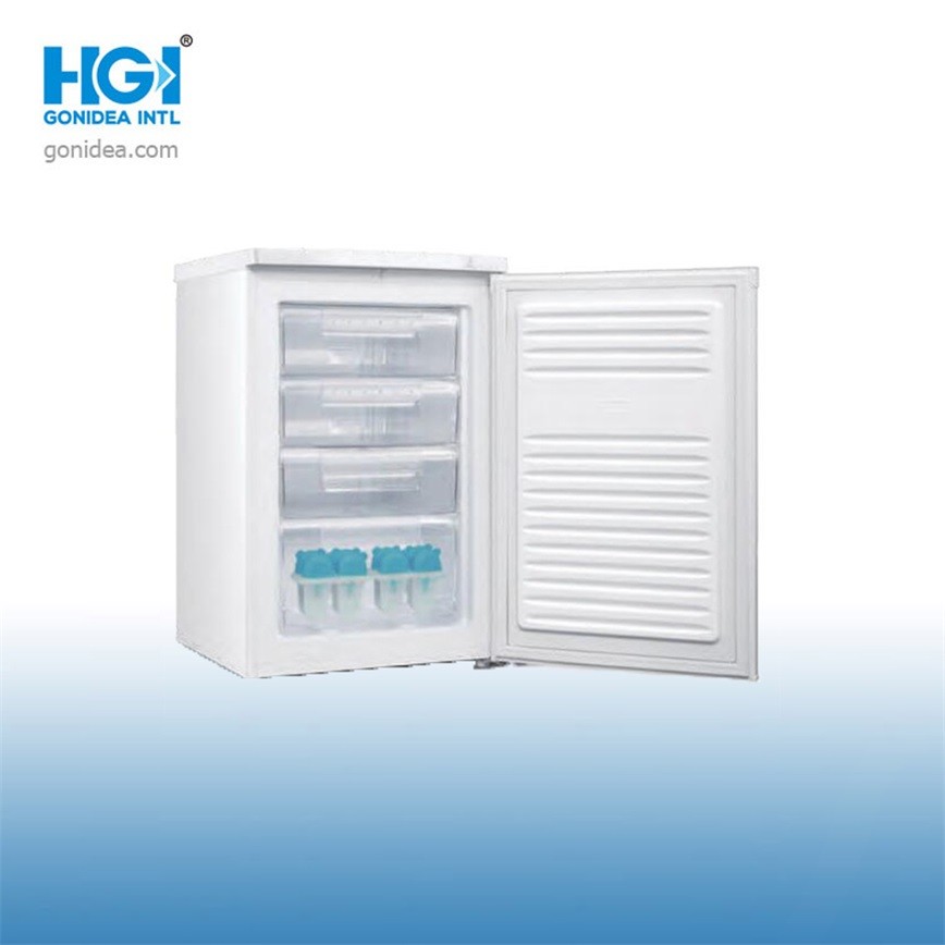 Defrost White Color Table Top Mini Freezer With Drawers
