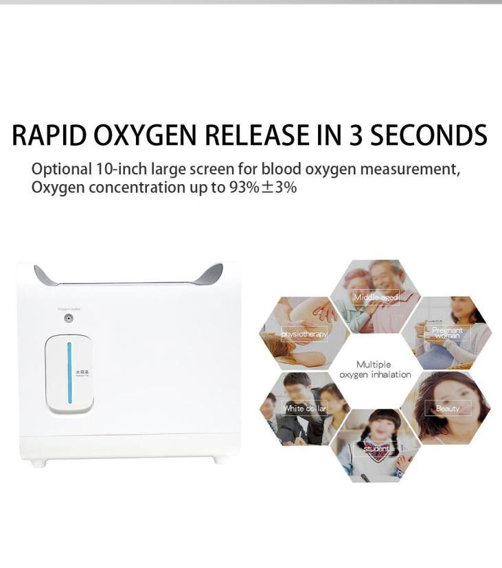 Machine Concentrator 93% Medical Oxygen Inhaler
