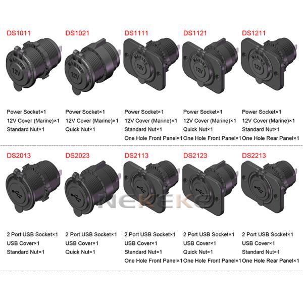 Single Port Type 65W Marine Usb C Outlet , DC12V 24V Power Socket For Boats