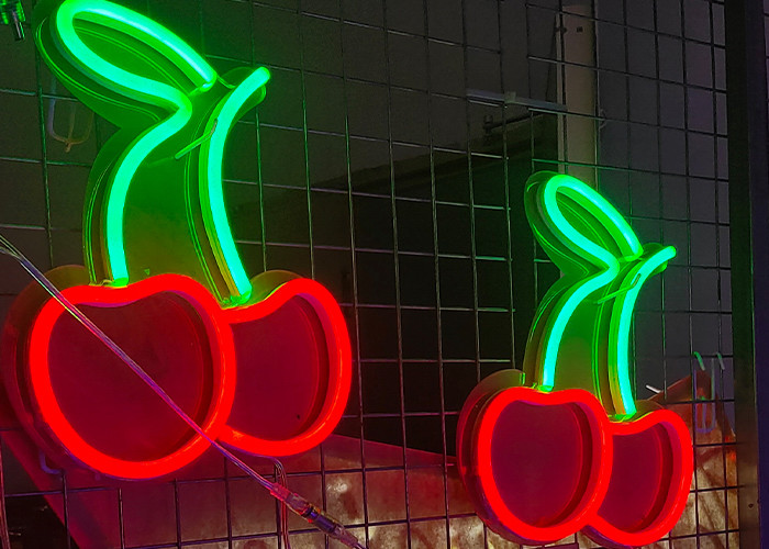 Cherry Led Neon Signs LED Illuminated Sign signage US/ UK/ AU/ EU Plug
