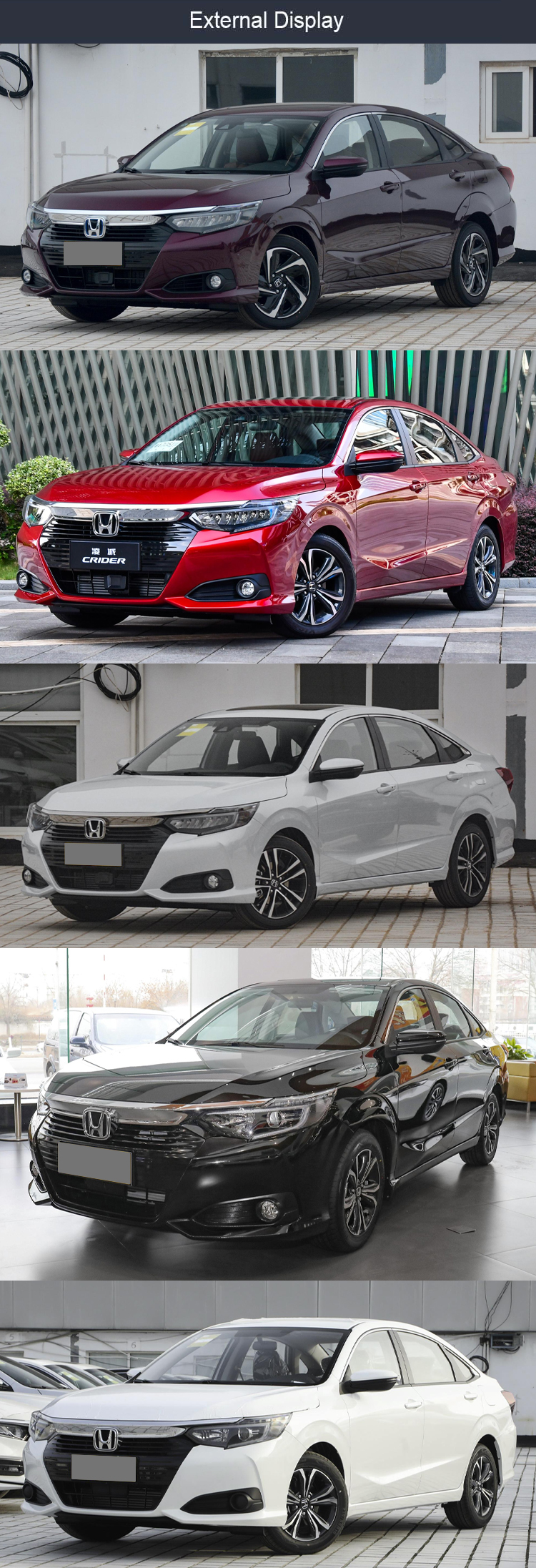 LED Daytime Light Hon-da CRIDER Lingpai 2023 Cars Design 150Ps Left-hand Hondas CRIDER Electric Rear Window