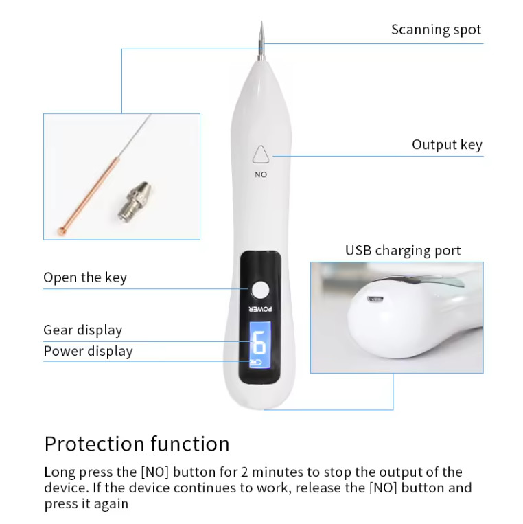 9 Speed Level Mole Removal Face Care Facial Lift Fibroblast Plasma Pen