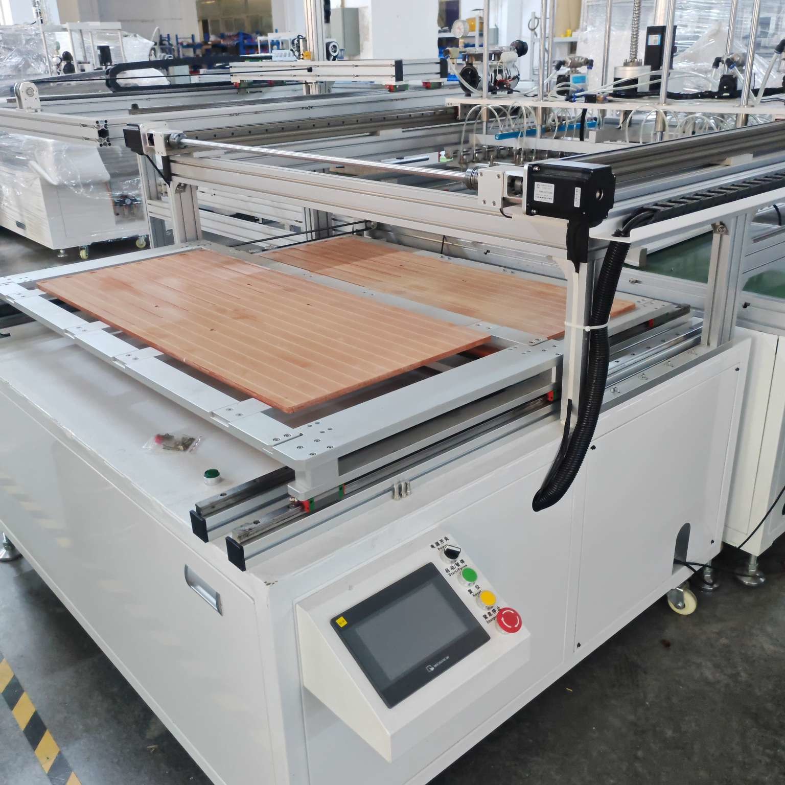 Customized Automated Adhesive Dispenser 600x600 Panel Assembly Machine