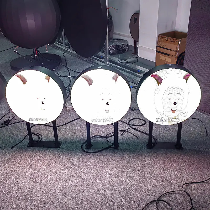 Double-face Outdoor Round LED Display P4 outdoor circle led sign