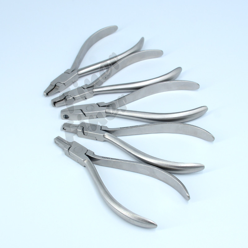 5 Pieces Dental Invisible Orthodontic Pliers Hole Thermal Forming Plier