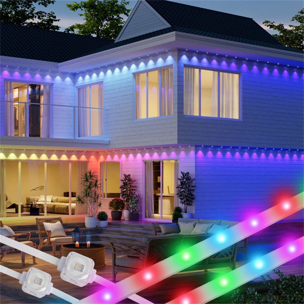 LED Point Light Source Pixel Light for Outdoor Christmas High Brightness 24V Color IP67