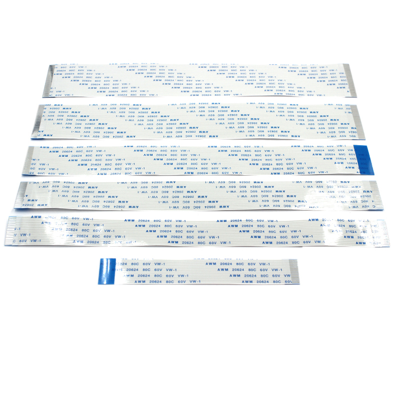 4 Pin-60 Pin Flat Ribbon Cable A B Connector 0.3mm-2.54 Mm Pitch Ribbon Cable FFC