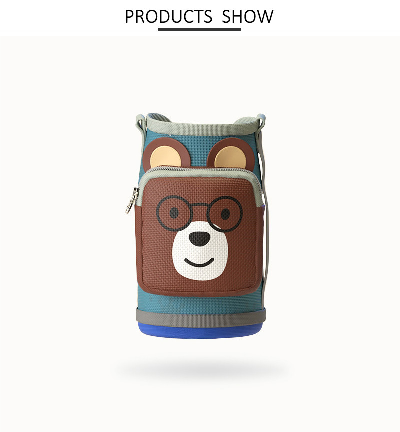 Custom Insulated Portable Bear Print Hot Milk Baby Bottle Cover