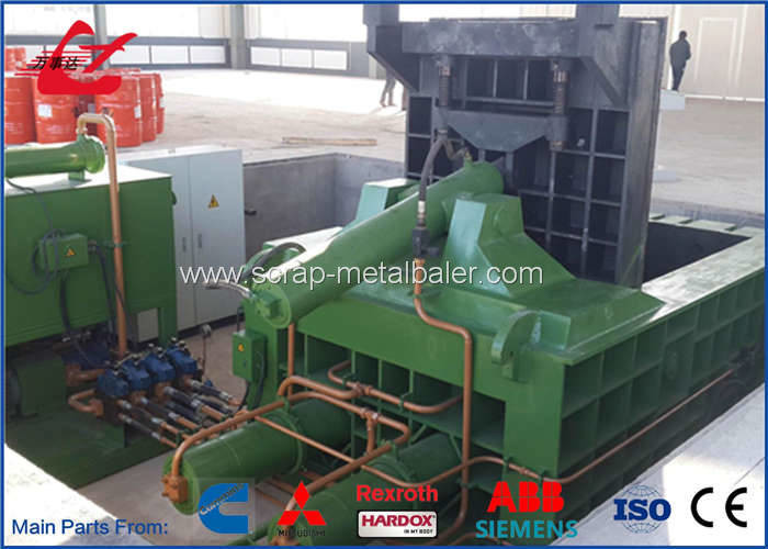 Popular Stainless Steel Scrap Metal Baler , Turn - Out Stype Baling Press Machine 250 Ton