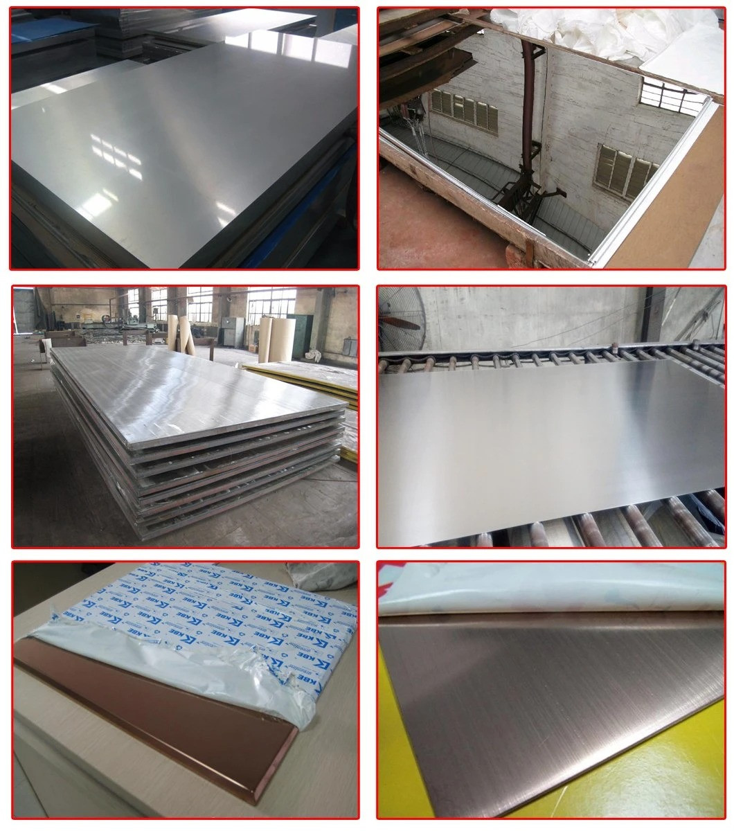 304 316 321 ASTM A240 Stainless Steel Plate Sheet 2B BA HL Surface