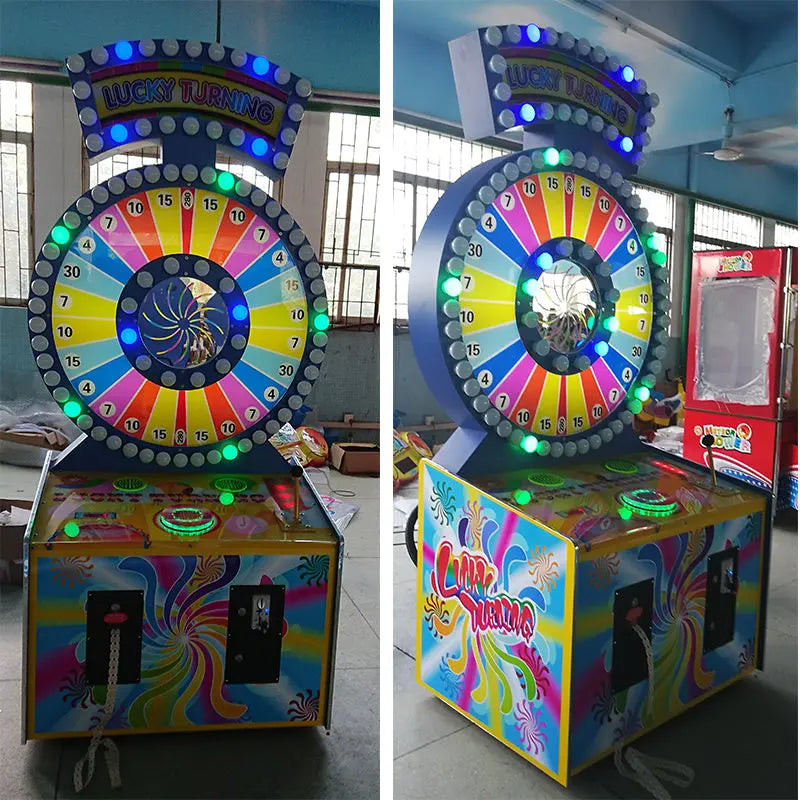 Lucky Spin Turning Lottery Game Machine Indoor Amusement Coin Operated Ticket Redemption Games