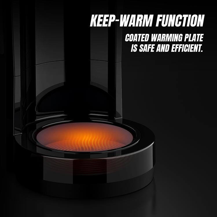 CM515B Home Drip Coffee Maker Warm Automatic Programmable 1.8L White 12 Cup Coffee Maker