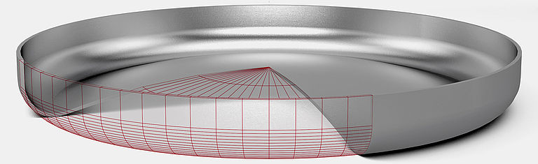 Casting Connection ASME Elliptical Cold Pressing Vessel Tank Head for Welding and Casting