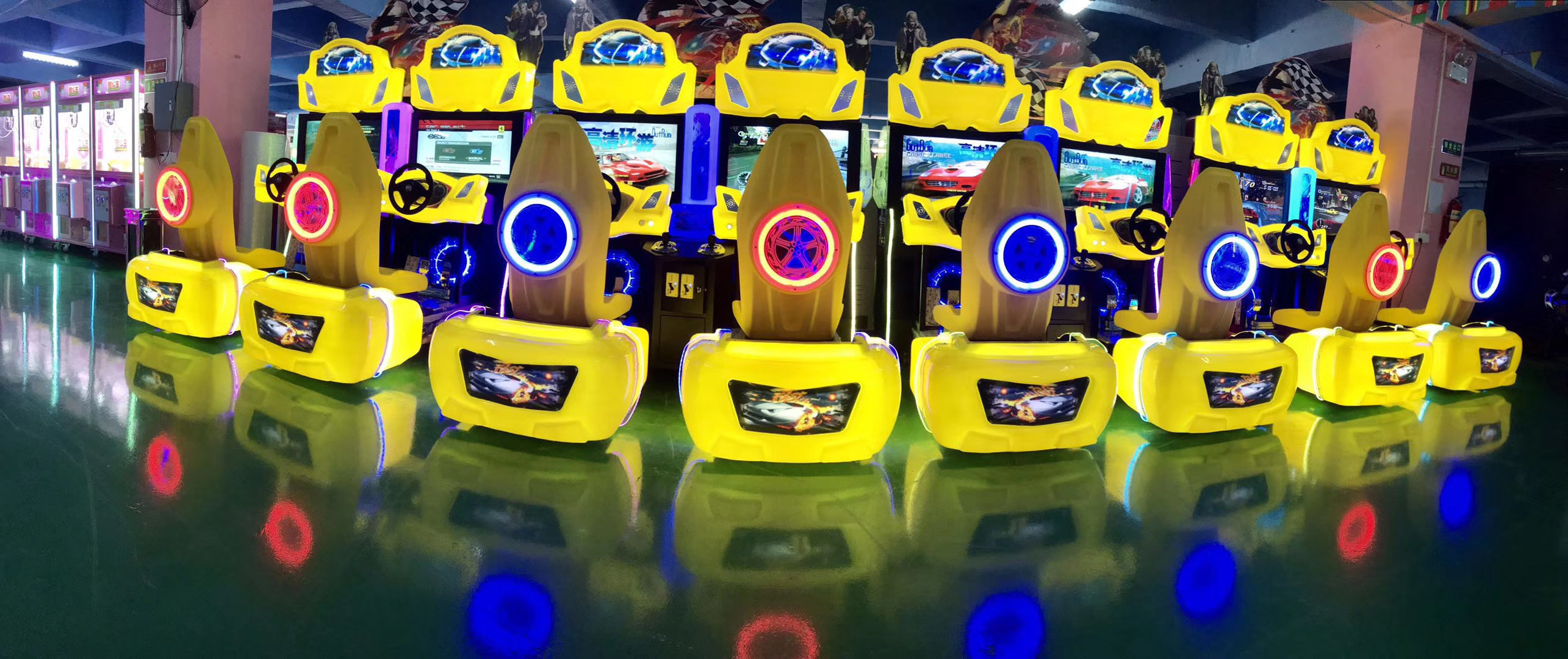 55 inch arcade Lets Go Jungle Dynamic Seats Coin Operated Gun Shooting Simulator