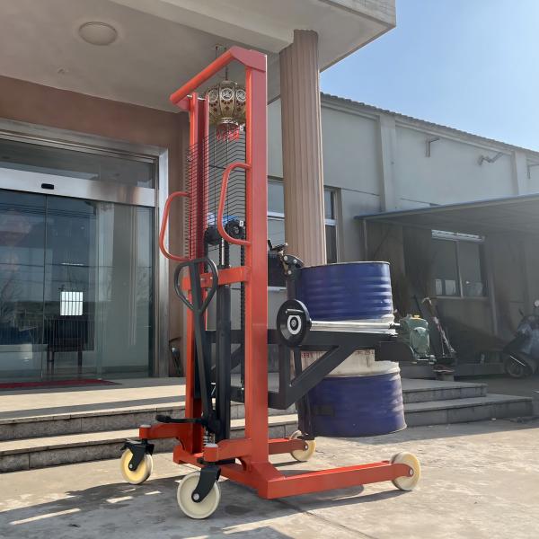Convenient Manual Drum Stacker For Easy Material Handling In Warehouses Overall Length 1700mm Overall Height 2150mm
