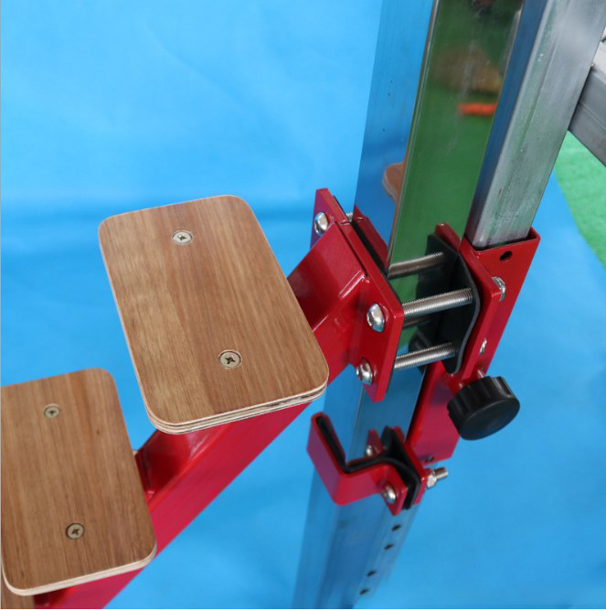 Fig Approval Red Pine Made Gymnastics Spotting Bench For Parallel Bars