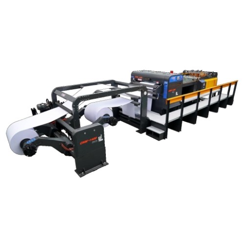 Used Paper Cutter Machine With Servo Driven Max Reel Diameter 1800mm