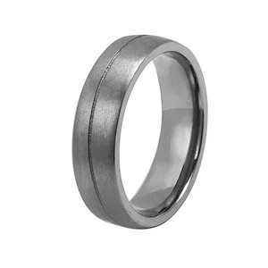 6mm Stainless Steel Tantalum Ring Handmade Tantalum And Rose Gold Wedding Band