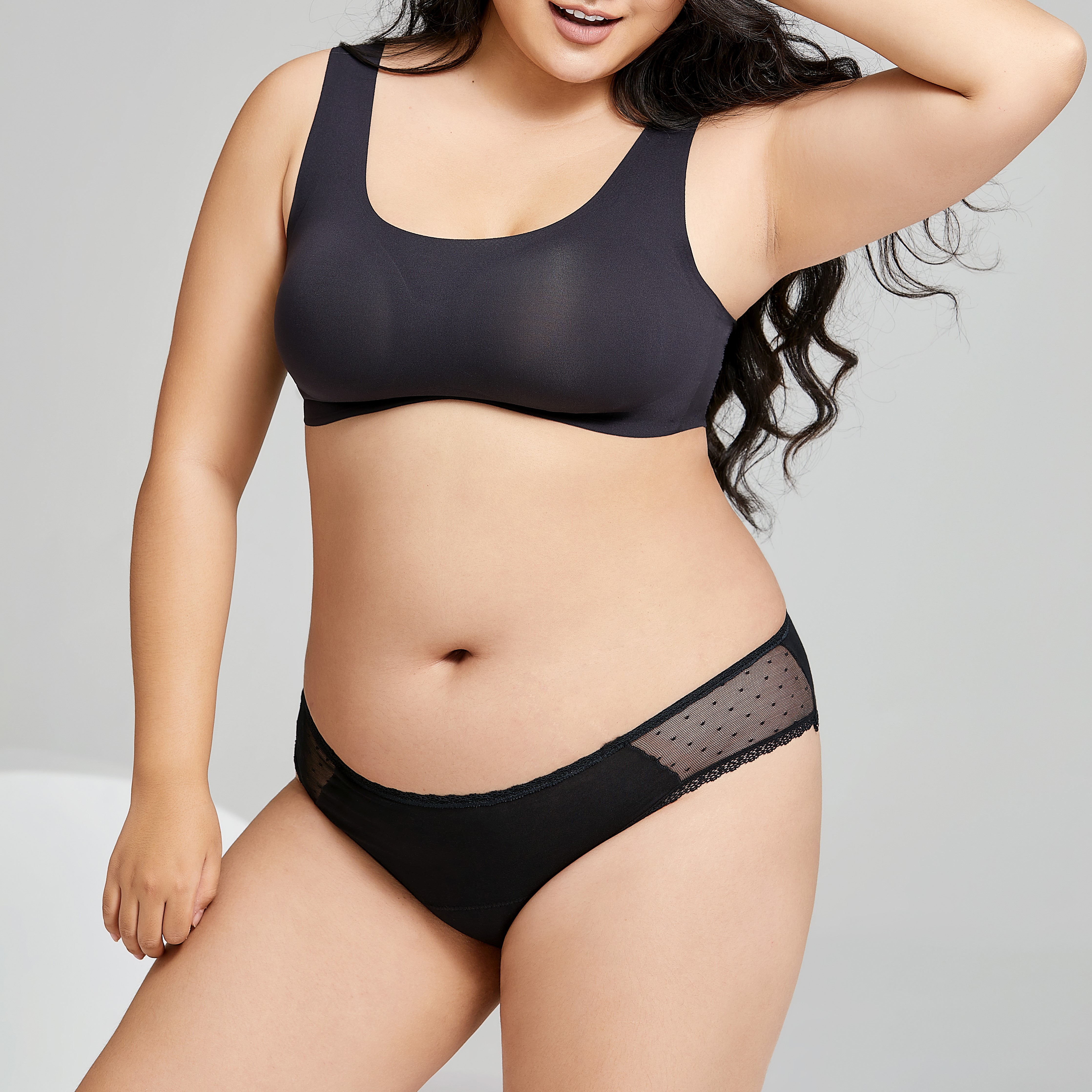 Wholesale Factory Bulk Leak proof 4 layer Transparent Menstrual briefs sexy lace period panties