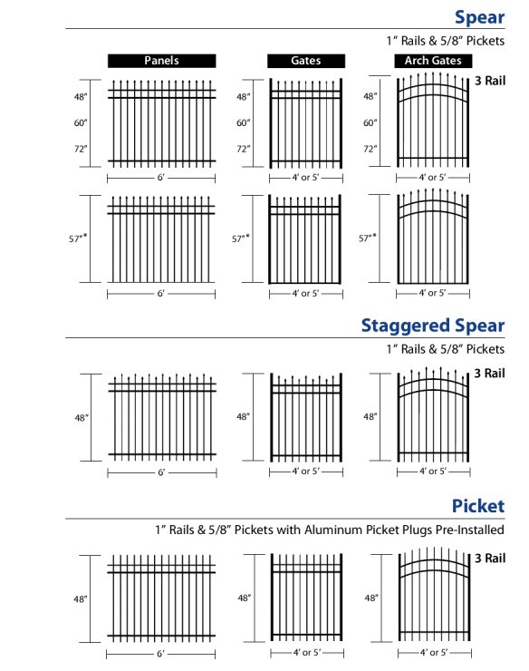 6x8ft Wrought Iron Garden Fence , ISO Rod Iron Fence Panels