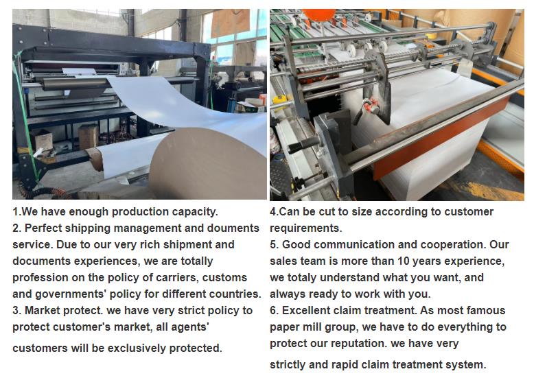 Double Side Coating 100%Virgin Wood Pulp No Carbon Paper White/Pink/Yellow/Blue/Green