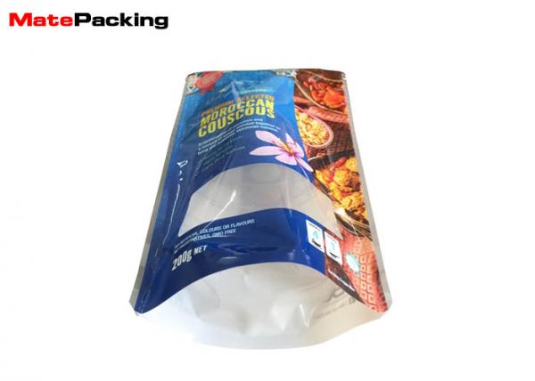 Moisture Proof Microwavable Food Pouches Stand Up Packaging Bag Eco - Friendly