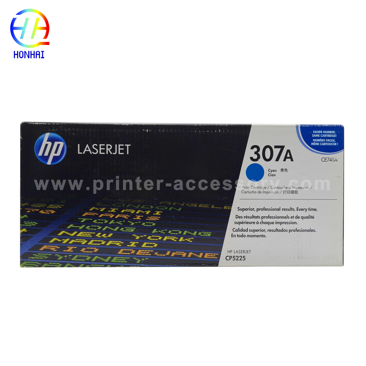 Original Toner Cartridge For HP Color LaserJet Professional CP5225dn CP5225n 307A CE740A CE741A CE742A CE743A Printer LaserJet Toner Cartridge
