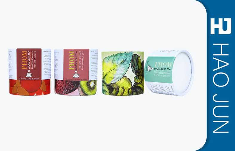 Cylinder Cardboard Storage Tubes Boxes Packaging For Coffee And Tea