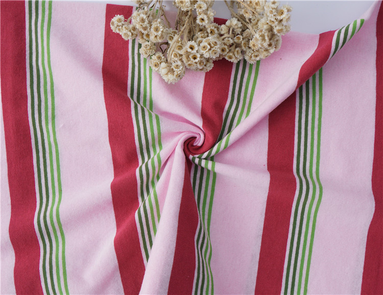 Plain Or Linen Cotton Striped Material Fabric For Polo Shirt 30S Yarn Weight