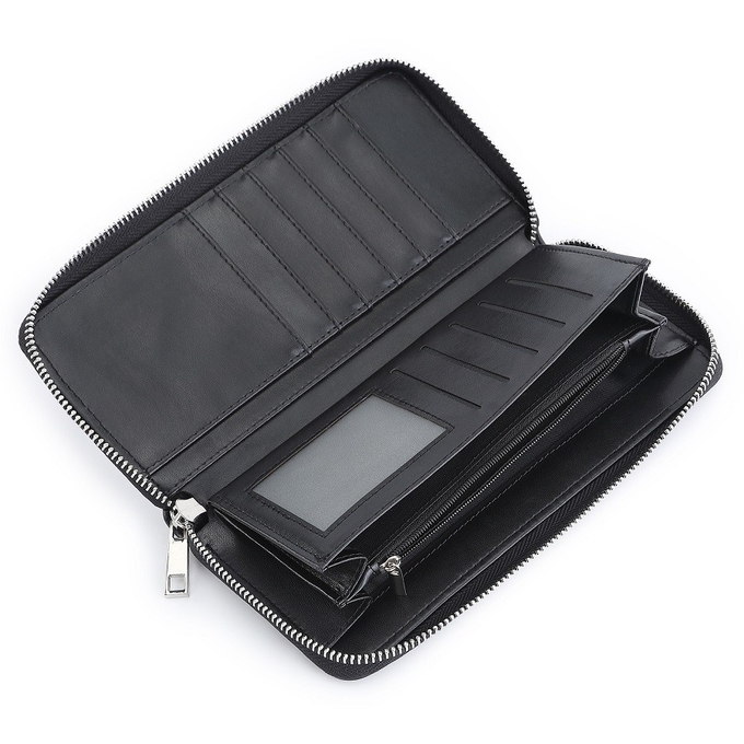 Custom Sublimation Women'S Continental Zippered Wallet With Card Slots For DIY Photos printing