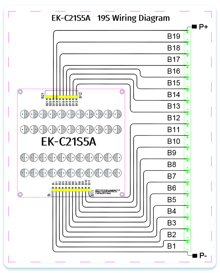 Capacitive Active Equalizer Module 5A 17S 18S 19S 20S 21S For Electric Forklift
