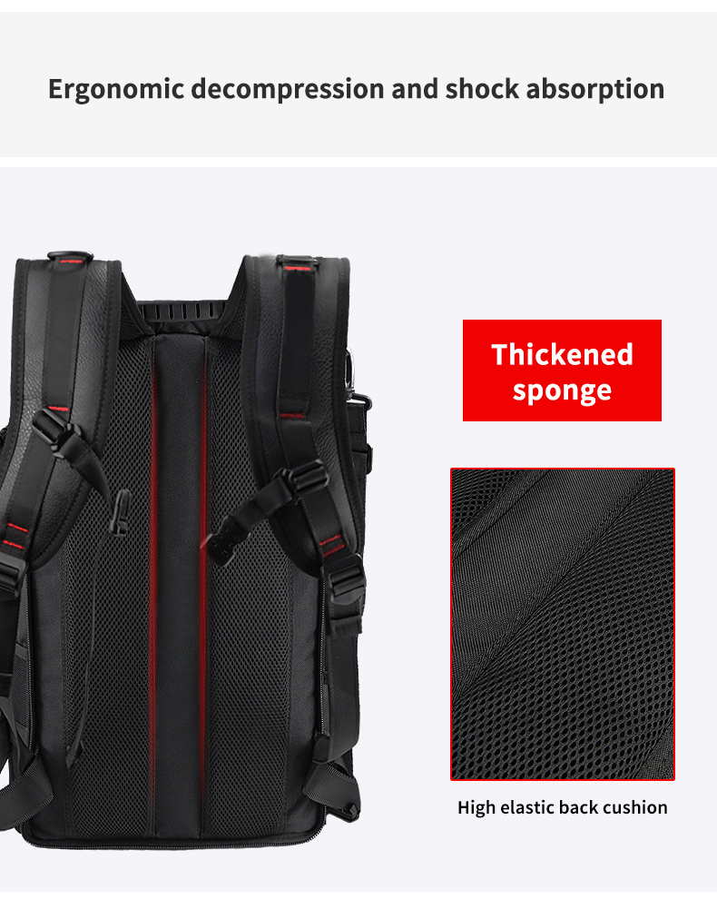 56-77L Large Capacity Hiking Backpack Anti Theft Water Resistant Laptop Bag