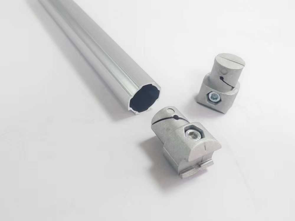 AL-1-S Aluminum Tubing Joints Slivery Sandblasting Inner Type S Multi Angle