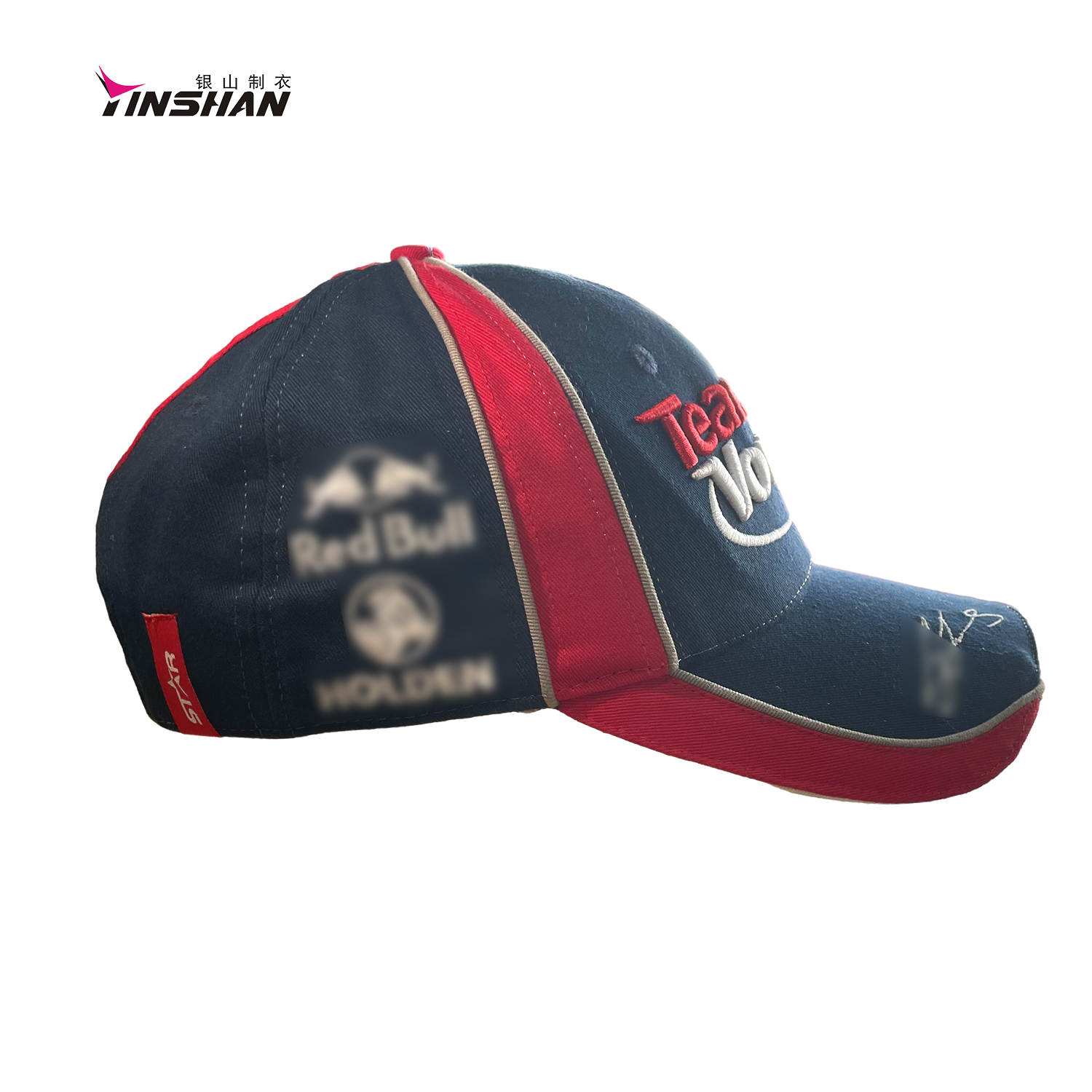 Motors Racing Team Multicolor Spring Cotton Baseball Cap with Embossed Printing Style