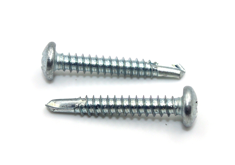 1mm-80mm Length Steel Self-Drilling Screw with Cross Pan Head and Phillips Drive