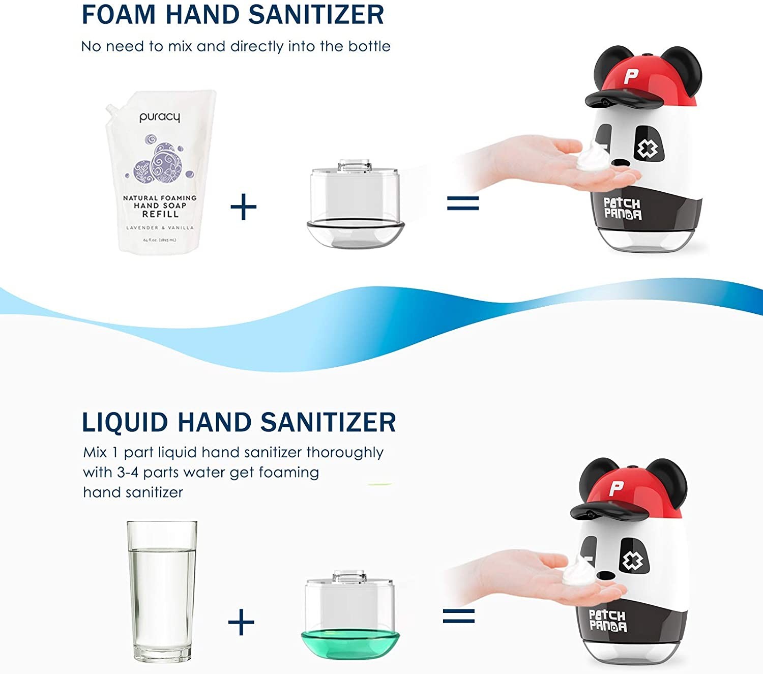 2.6W Red Automatic Soap Dispenser FCC USB Charging Sanitary
