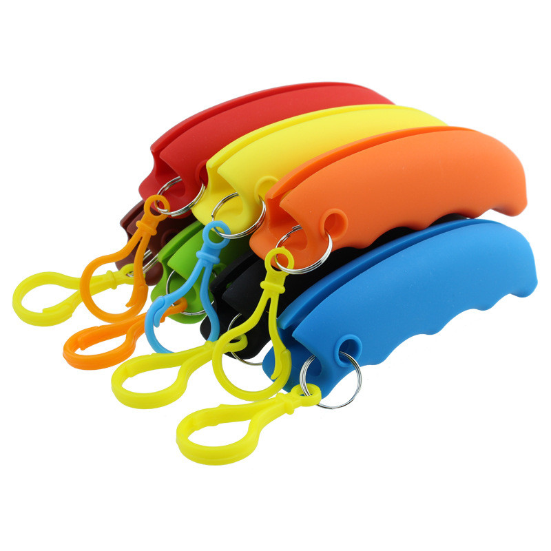 Colorful Silicone Bag Hand Grip Button Carrying Device Logo Customized